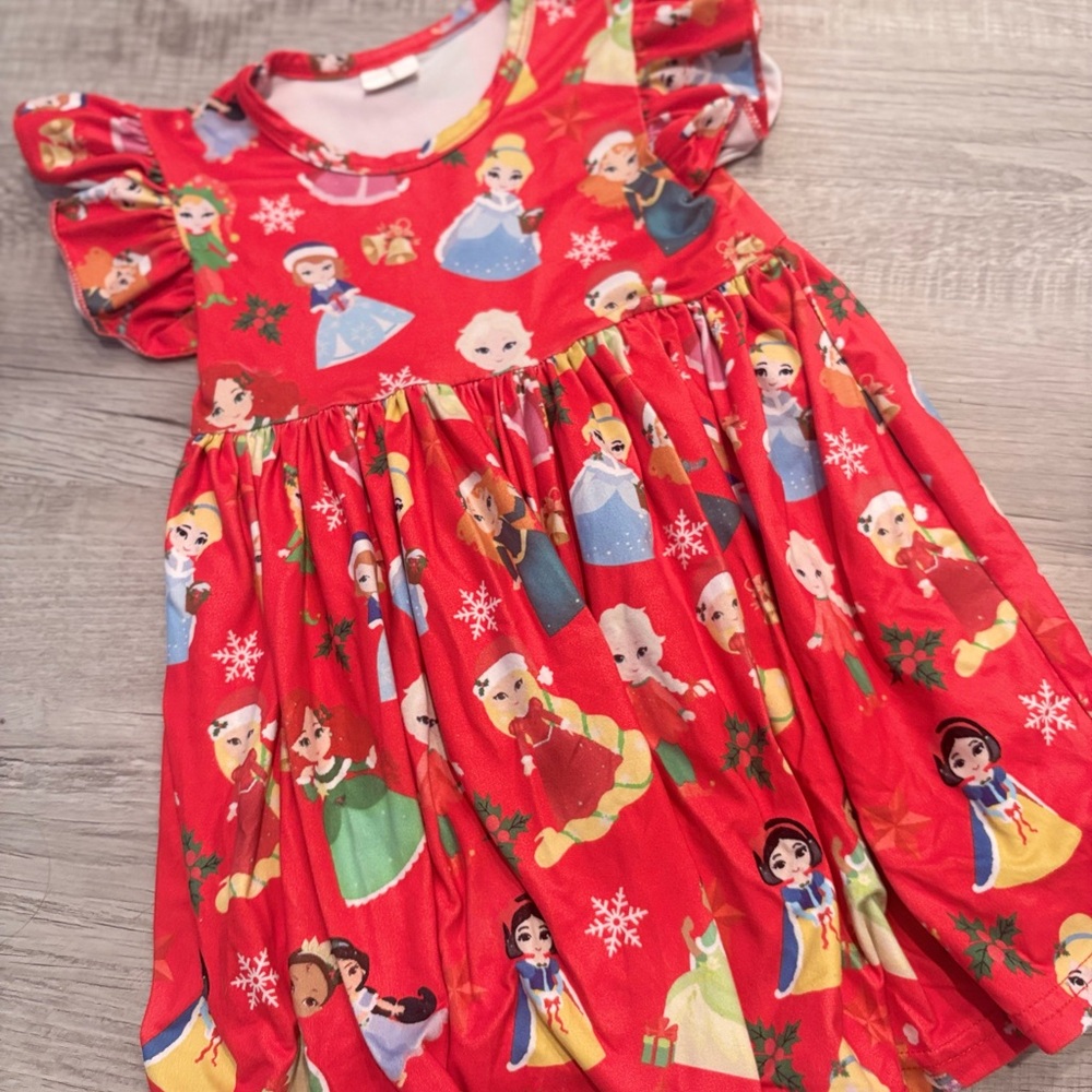 Girls' Red Holiday Princess Dress